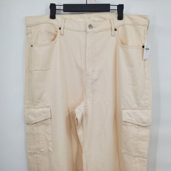 Old Navy Extra High-Rise Sky-Hi Wide Leg Cargo Pants Womens Size 16 Tall NWT - Picture 6 of 16